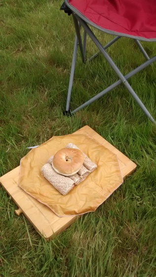 Sandwich wrap goes camping
